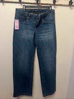 wild fable Women's Straight-Leg Jeans - Dark Blue Wash